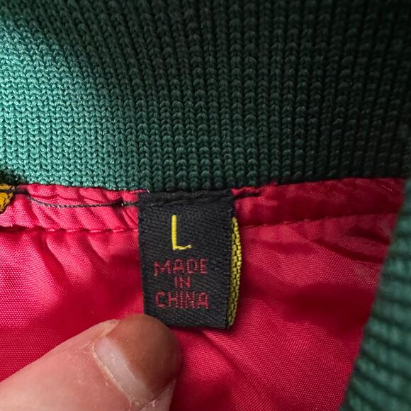 Coogi Women's L Red Nylon Embroidered Bomber Jacket Streetwear 90s - Picture 6 of 7